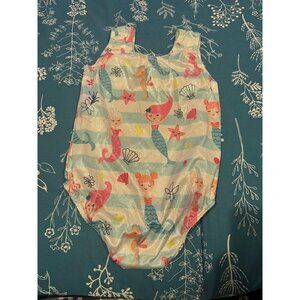 6 FOR $15 Girls size 8 striped mermaid dance outfit